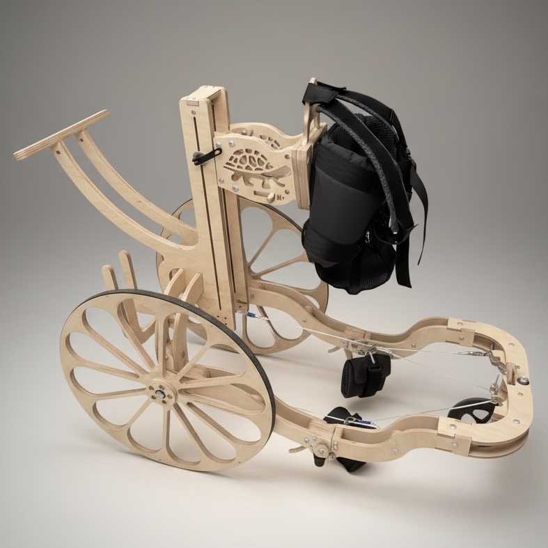 Gait trainer mechanism