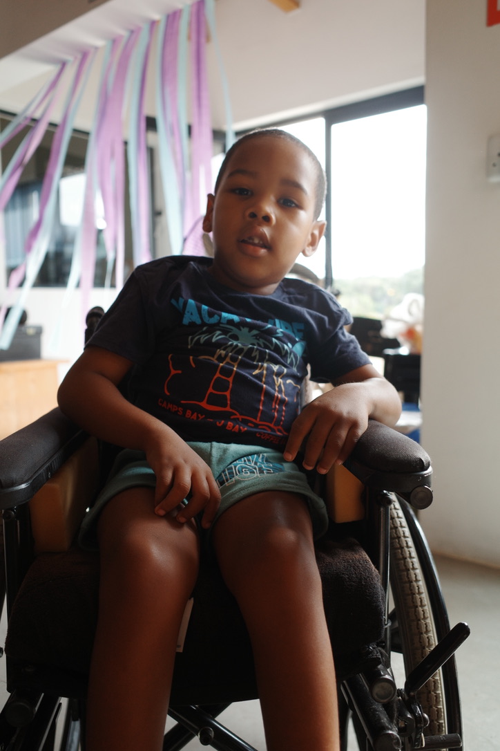 Child in a wheelchair